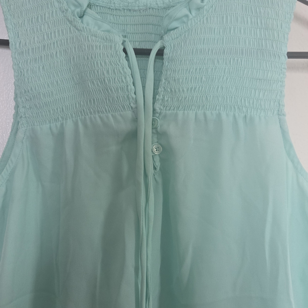 Elegant Mint Sleeveless Blouse